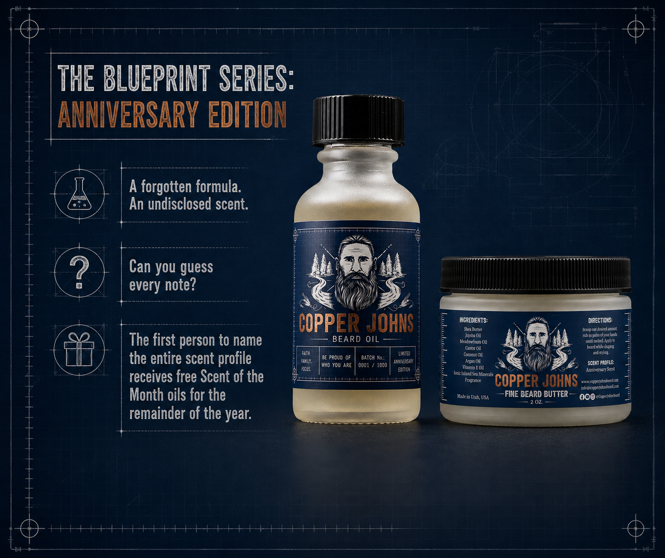 Copper Johns Beard Company Limited Scent of the Month